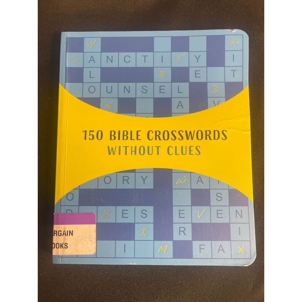 150 Bible Crosswords Without Clues Barbour‎ Publishing KJV Scripture Puzzle Book